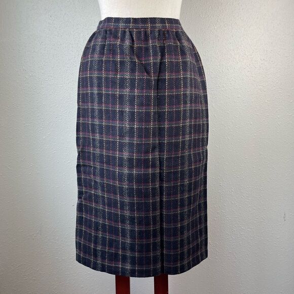 Alfred Dunner Plaid Tartan Wool Skirt Size 10 EUC - Picture 1 of 9